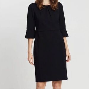 J. Crew Classic Black Long Sleeve Dress